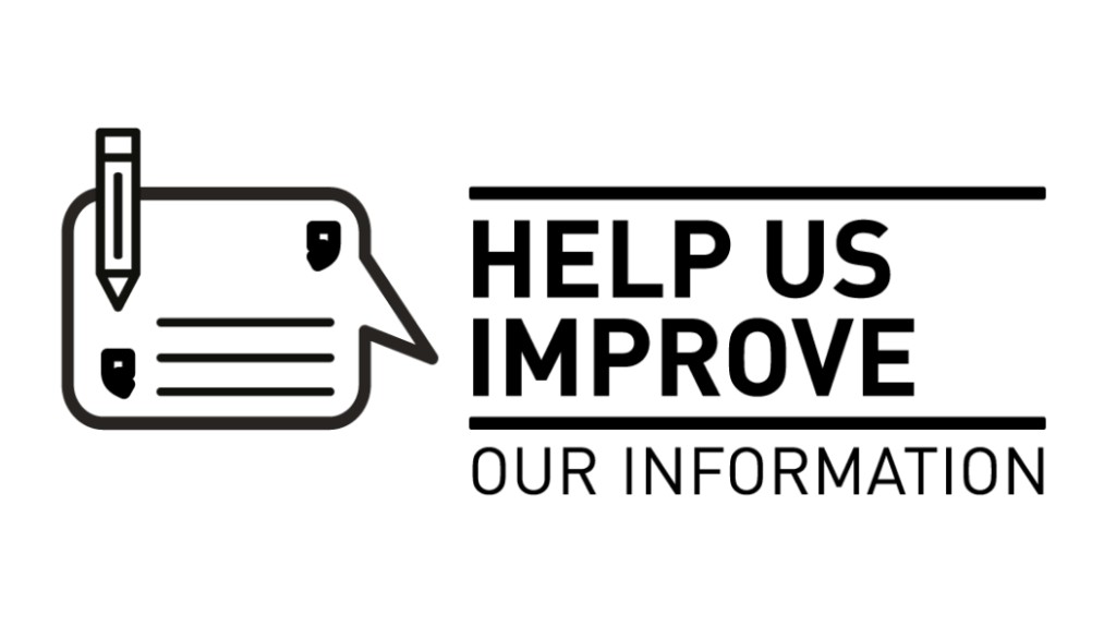Help Us Improve Our Information
